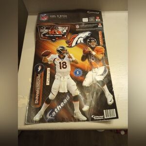 Fathead Teammate NFL Peyton Manning Denver Broncos wall decal NWT